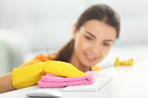 Professional cleaning of shared commercial areas in W12